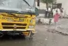 हिसार में स्कूल बस बेकाबू, 3 वाहनों को टक्कर मारी