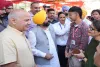 पंजाब के मुख्यमंत्री भगवंत मान और मनीष सिसोदिया पहुंचे संगरूर गांव के घनौरी कला सरकारी स्कूल 
