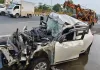 Tragic Accident in Faridabad: Young Man Dies After His Defender Car Rams Into Parked Dumper