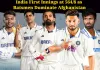 Chandigarh Test: India Declare Monumental First Innings at 564/8 as Batsmen Dominate Afghanistan