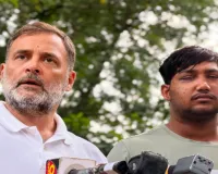 Rahul Gandhi Sits on Dharna Outside Delhi Police Station Over Pellet Gun Controversy