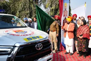 CM मान ने रवाना की सड़क सुरक्षा फोर्स:बोले- पंजाबियों को सलाह, स्टंट न करें