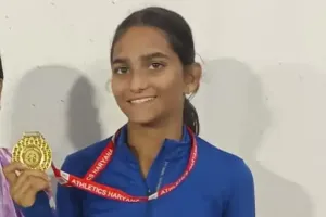 नूंह की बेटी इशिका बनी हरियाणा चैम्पियन,करनाल में 100 मीटर दौड़ में जीता गोल्ड