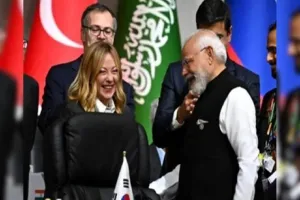 Modi meets Meloni at G20 summit: hugs Brazilian President da Silva