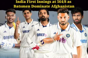 Chandigarh Test: India Declare Monumental First Innings at 564/8 as Batsmen Dominate Afghanistan