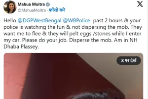 TMC MP Mahua Moitra Attacked with Eggs Amid Growing Public Anger in West Benga