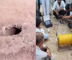 Phalodi Borewell Tragedy: 9-Year-Old Trapped for Over 23 Hours; Rescue Ops Stalled by Stuck Boulder, Indigenous Expert Team Deployed