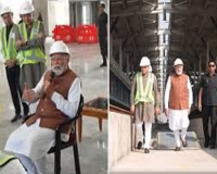 The PM inspected the bullet train project while sitting in a track machine: Modi arrived in Surat on Saturday