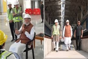 The PM inspected the bullet train project while sitting in a track machine: Modi arrived in Surat on Saturday
