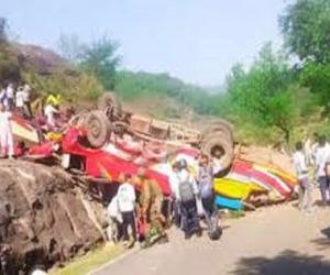 Fatal Plunge in Udhampur: 16 Dead as Bus Veers Off Road