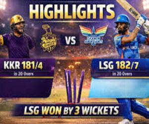 LSG Clinches Last-Ball Thriller Against KKR in IPL 2026 Match 15